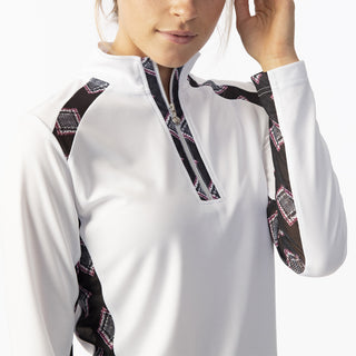 Daily Sports Ladies Ruthie Long Sleeve Polo - White