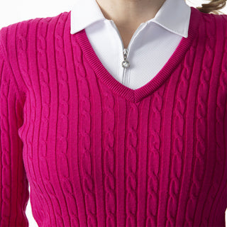 Daily Sports Ladies Madelene Knitted Pullover - Dahlia
