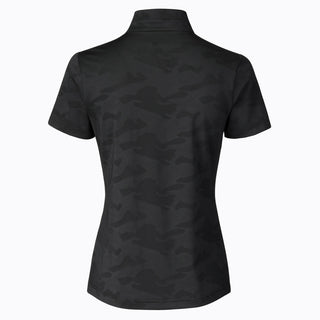 Daily Sports Jess Cap Sleeve Polo Shirt - Black