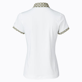 Daily Sports Olivia Cap Sleeve Polo Shirt - White