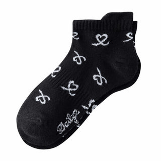 Daily Sports Ladies Black 3 Pair Pack of Socks - Hearts