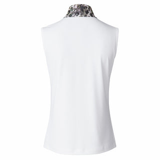 Daily Sports Ash Sleeveless Polo Shirt - White