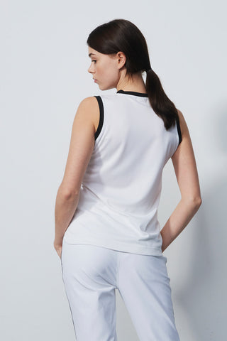 Daily Sports Massy Sleeveless Polo Shirt - White