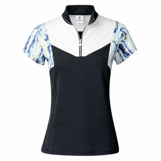 Daily Sports Margaret Cap Sleeve Polo Shirt - Navy