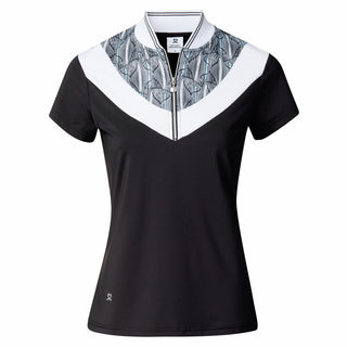 Daily Sports Iza Cap Sleeve Polo Shirt - Black