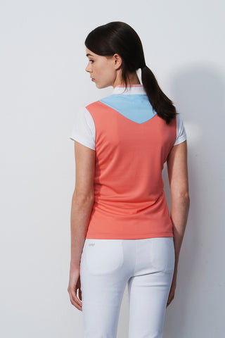 Daily Sports Torcy Cap Sleeve Polo Shirt - Coral