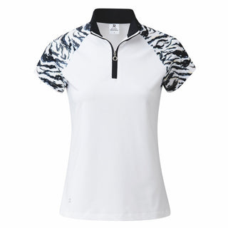Daily Sports Lens Cap Sleeve Polo Shirt - White