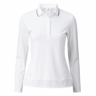 Daily Sports Corina Long Sleeve Polo Shirt - White