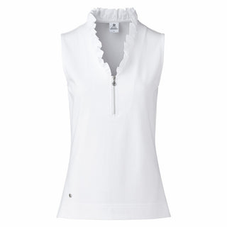 Daily Sports Patrice Sleeveless Polo Shirt- White