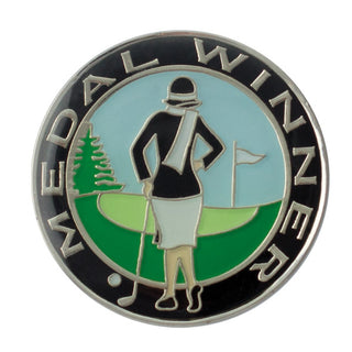 Medal Winner Lady Golfer ball marker