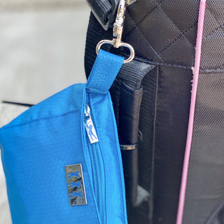Lady Golfer Honeycomb Design Golf Handbag- Aqua