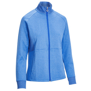 Callaway Golf Ladies Midweight Full Zip Fleece Jacket - Blue Tattoo