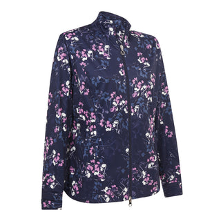 Callaway Golf Ladies Floral Soft Shell Jacket- Peacoat
