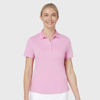 Callaway Golf Ladies Swingtech Short Sleeve Polo - Pink Sunset