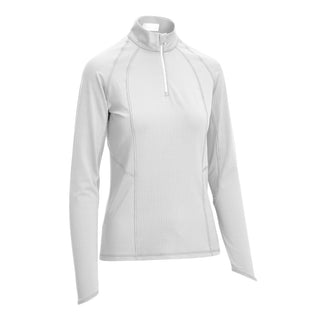 Callaway Golf Ladies Solid Sun Protection 1/4 Zip Mid Layer - Brilliant White