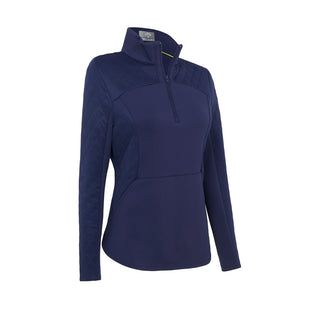 Callaway Golf Ladies Quilted Knit Stretch Pullover - Peacoat