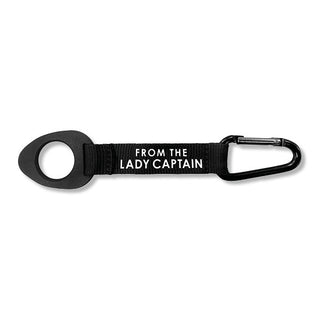 From The Lady Captain Water Bottle Strap- Black