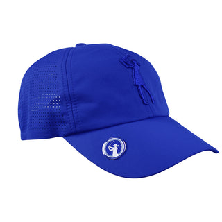 Lady Golfer Magnetic Soft Fabric Golf Cap -Blue