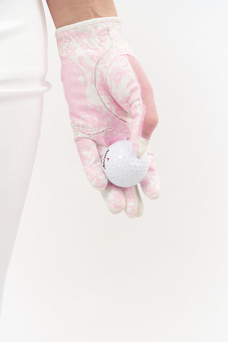 All Weather Ladies Golf Mesh Sun Glove- Pink