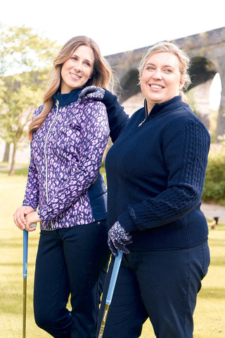 Pure Golf Auttie Winterweight Womens Golf Jacket - Lavender Flurry