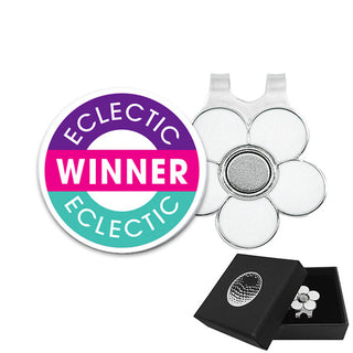 Eclectic Winner Ball Marker and Visor Clip in Presentation Gift Box