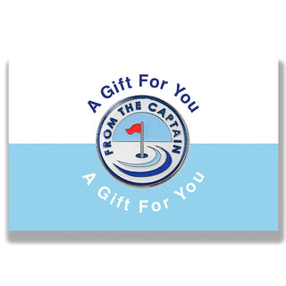 From The Captain Golf Ball Marker- Blue