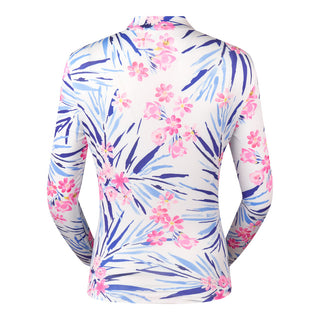 Tail Ladies Kalinda Long Sleeve Polo - Oasis Palms