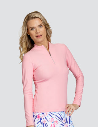 Tail Golf Ladies Emersyn Long Sleeve Polo - Icing