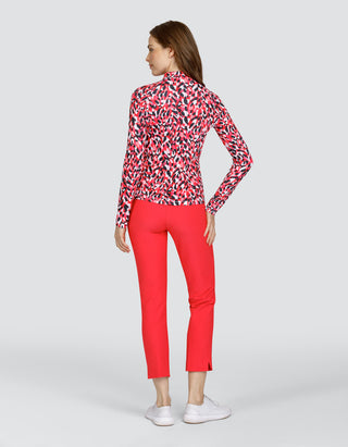 Tail Ladies Augustina Long Sleeve Polo - Spotted Meadow