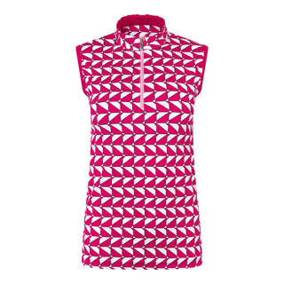 Tail Ladies Golf Aliza Sleeveless Polo - Diamond Geo