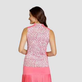 Tail Ladies Golf Sully Sleeveless Top - Speckle Dots
