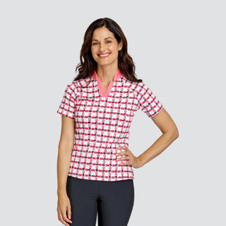 Tail Ladies Golf Boone Short Sleeve Top - Clover