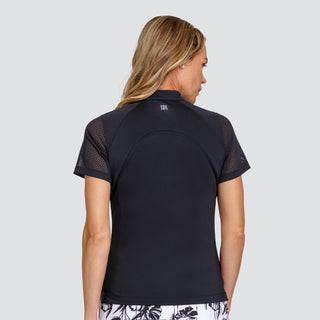 Tail Ladies Golf Clea Short Sleeve Polo - Black