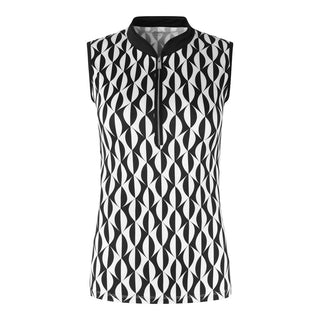 Tail Ladies Darly Sleeveless Polo - Magnetic Geo