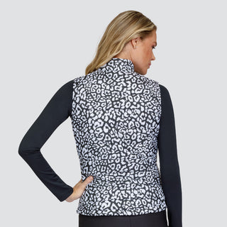 Tail Ladies Golf Harlow Quilted Vest - Black Leopard