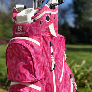 SECONDS QUALITY Ladies Golf Cart Bag - Pink Feather