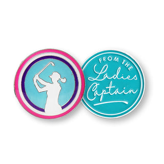 From The Ladies Captain Ball Marker- Aqua