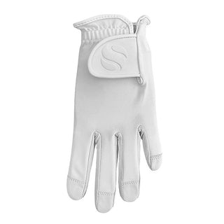Surprizeshop Cabretta Leather Left Hand Ladies Golf Glove - Ice White