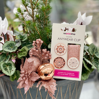 Rose Gold Glitter Ball Marker Anywear Set