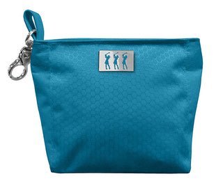 Lady Golfer Honeycomb Design Golf Handbag- Aqua
