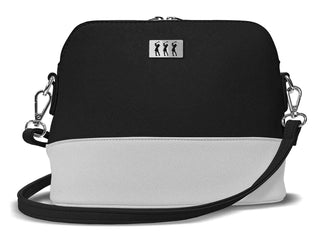 Lady Golfer Strap Golf Handbag- Black/White