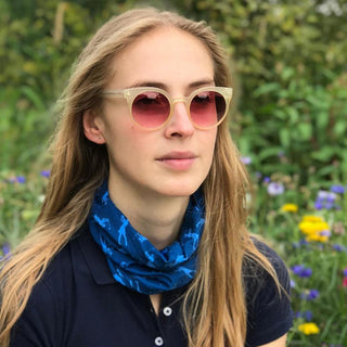 Lightweight Women's Golf Snood Lady Golfer Design - Blue