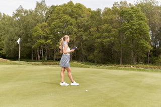 Pure Golf Ladies Spirit Sleeveless Polo Shirt - Indigo Jungle