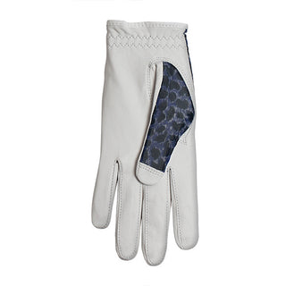Luxury Cabretta Leather Sun Glove- Blue Cheetah
