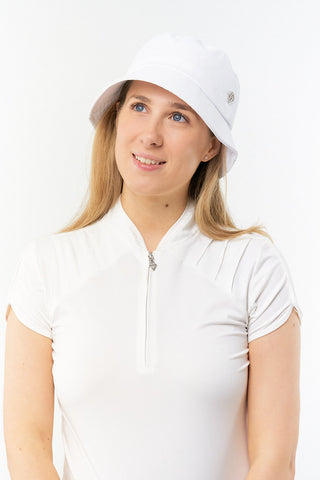 Pure Golf Dua Lined Bucket Hat - White