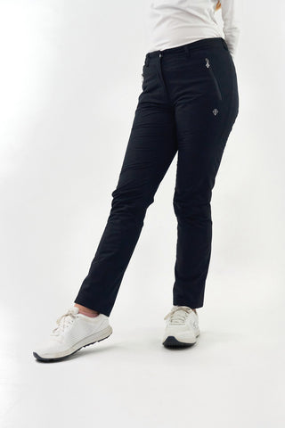 Pure Golf Navy Cascade Waterproof/Lined  Ladies Golf Trousers