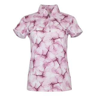 Pure Golf Ladies Skye Cap Sleeve Polo Shirt - Blossom