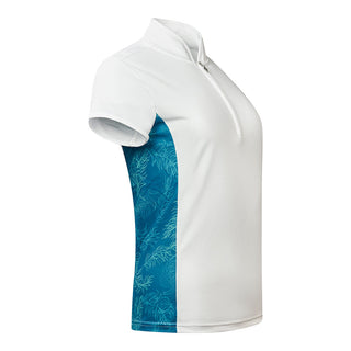 Pure Golf Ladies Bliss Cap Sleeve Polo Shirt - Feather