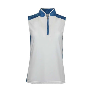 Pure Golf Ladies Audrina Sleeveless Polo Shirt - Feather