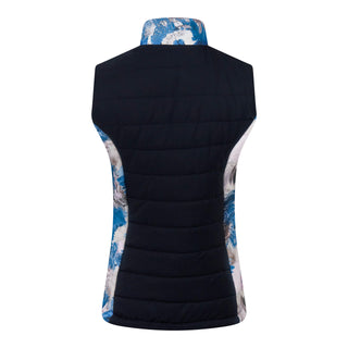 Pure Golf Amber Quilted Gilet  - Stone Canvas collection - Navy